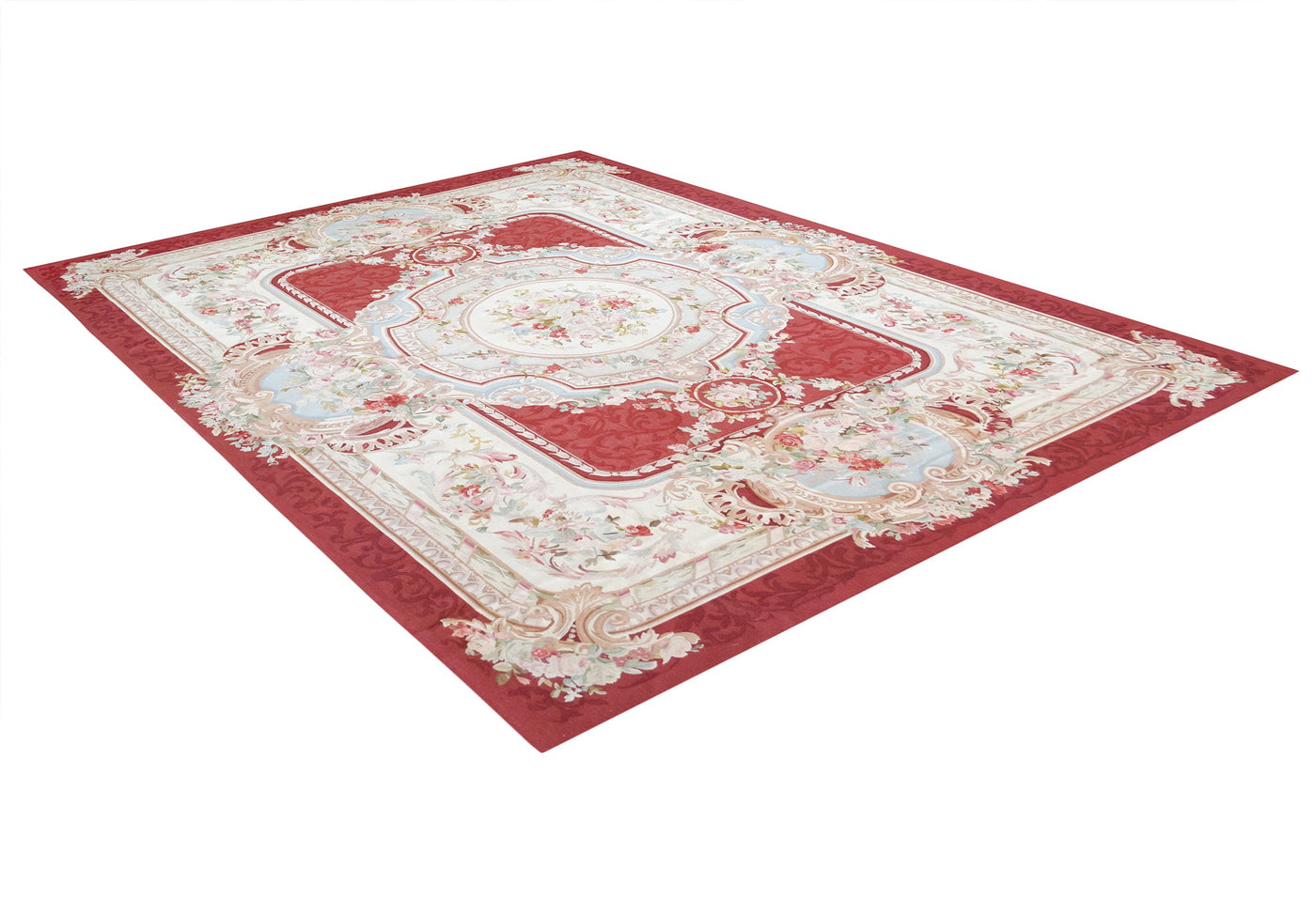 Savonnerie European Aubusson Rouge Rug handmade area rug Shop Tapis 