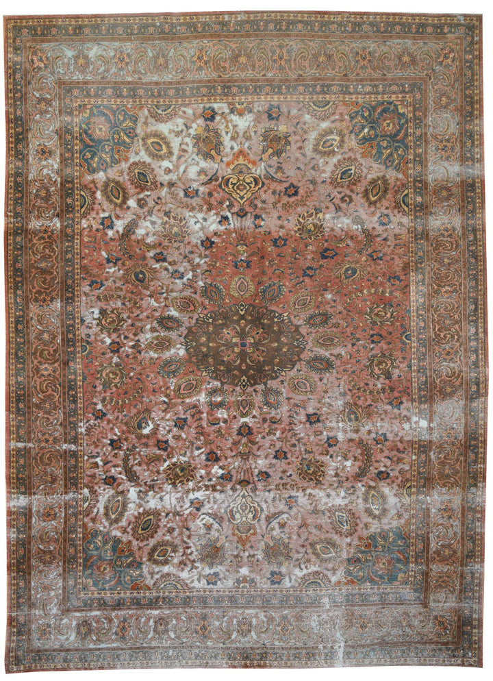 Second Life Tabriz Rug Transitional Shop Tapis 10 X 13 