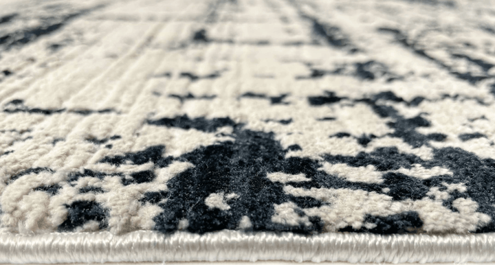 Shearling Vanilla Noir Rug Sale Shop Tapis 