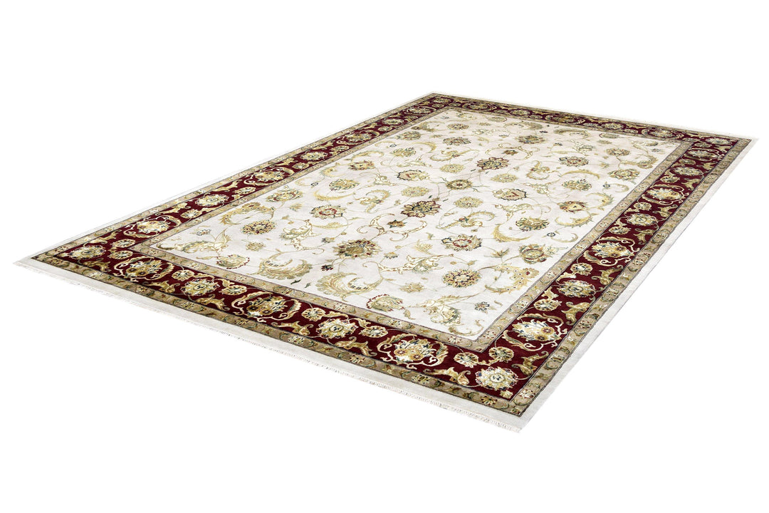 Silk Flower Rug handmade area rug Shop Tapis 