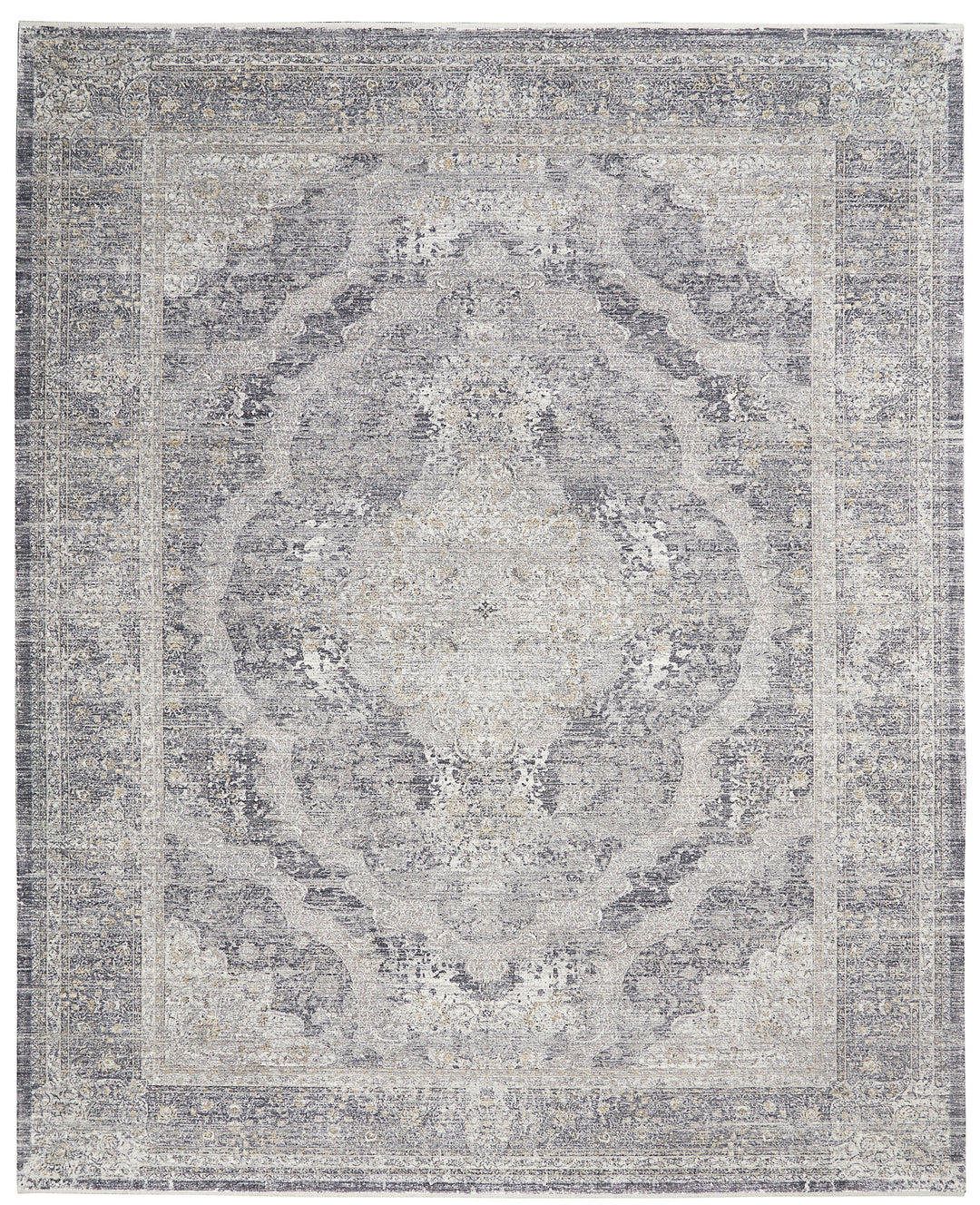 Polonaise Charcoal Rug Transitional Shop Tapis 