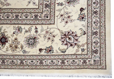 Tabriz design Allover Floral Rug handmade area rug Shop Tapis 