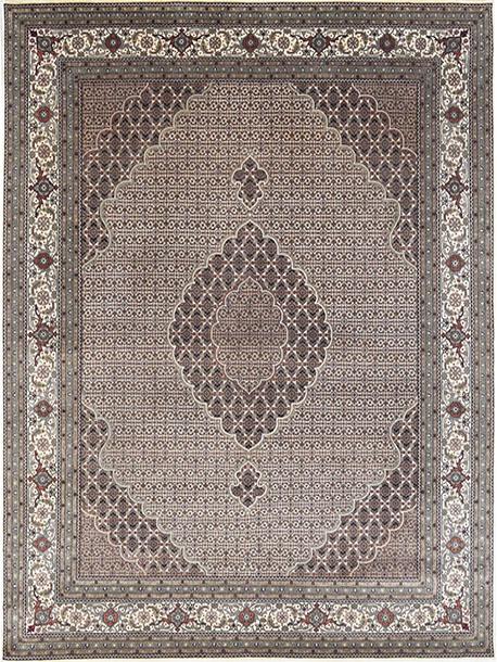 Tabriz Mahi Cream Rug handmade area rug Shop Tapis 