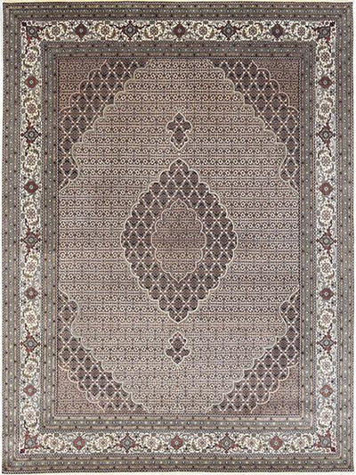 Tabriz Mahi Cream Rug handmade area rug Shop Tapis 