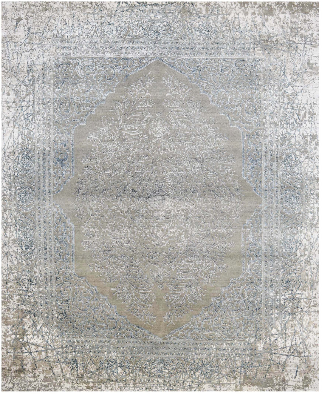 Tabriz Palace Blue Rug handmade area rug Shop Tapis 