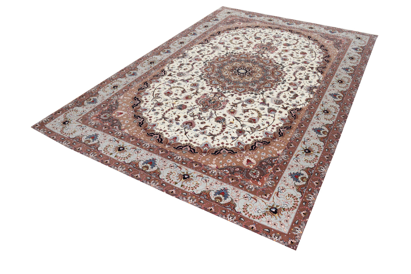 Tabriz Shiva Lilac Rug handmade area rug Shop Tapis 