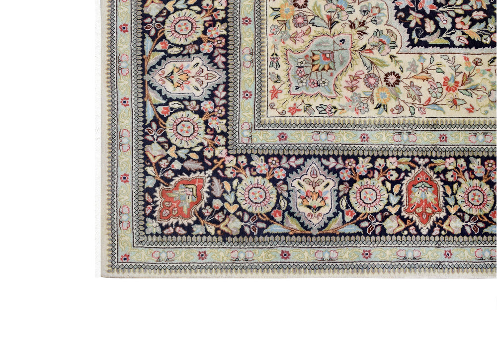 Tabriz Taba Navy Medallion Rug Rugs Tapis Rugs & Carpet 