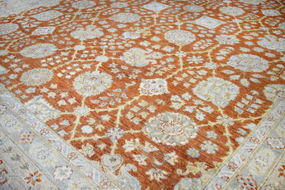 Zeigler Tangerine Rug handmade area rug Shop Tapis 