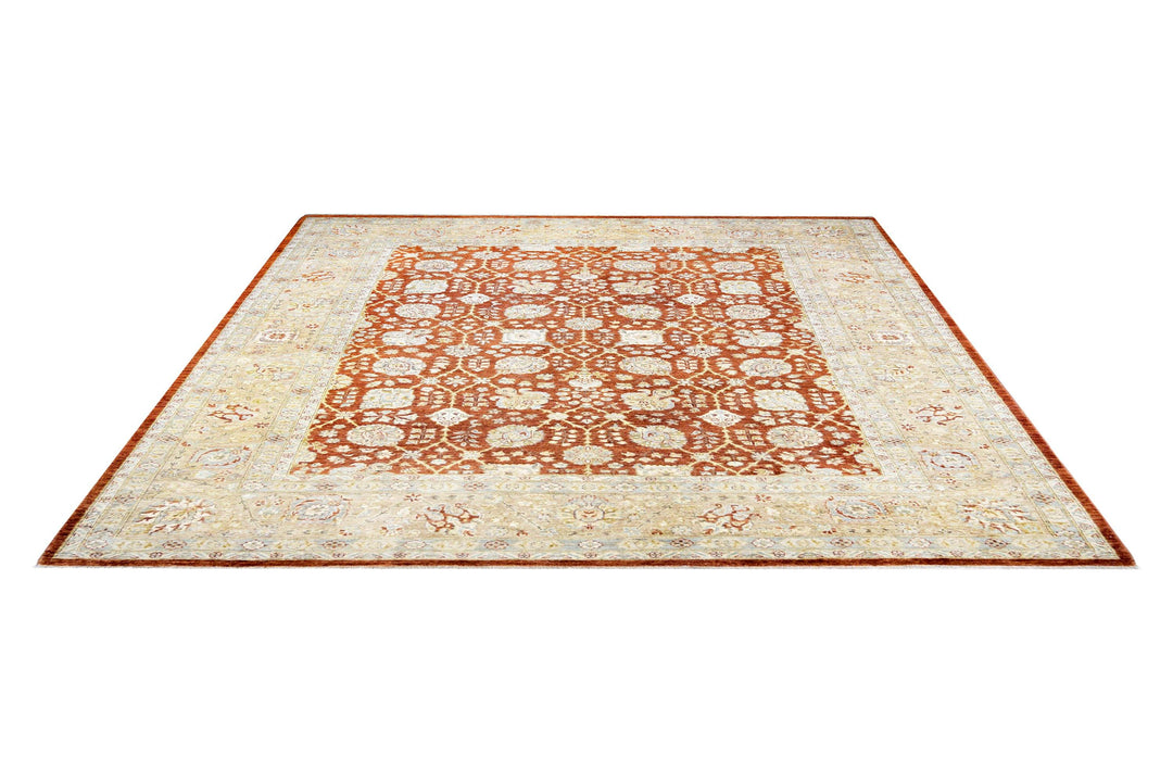 Zeigler Tangerine Rug handmade area rug Shop Tapis 