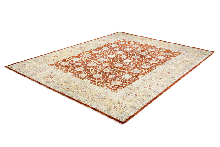 Zeigler Tangerine Rug handmade area rug Shop Tapis 